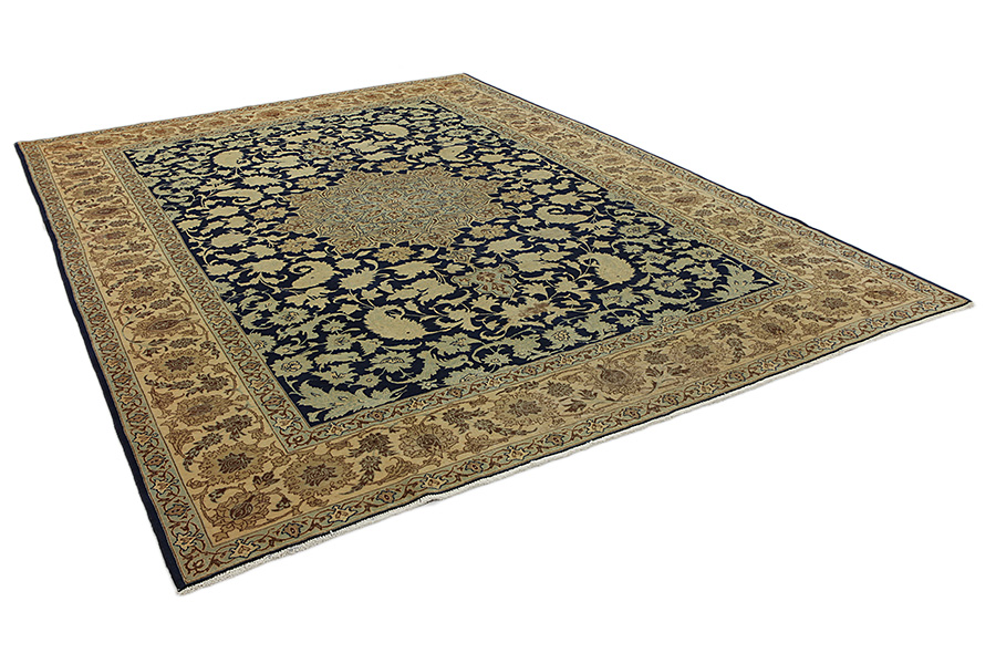 Isfahan - Antique Perser Teppich 395x290 - Abbildung 1