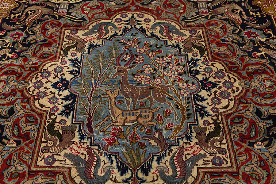 Kashmar - old Perser Teppich 393x306 - Abbildung 11