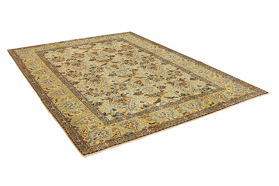 Isfahan - Antique Perser Teppich 318x233 - Abbildung 1