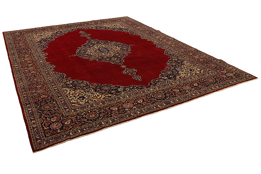 Keshan Perser Teppich 394x306 - Abbildung 1