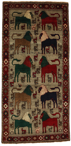 Gabbeh - Bakhtiari Perser Teppich 303x146