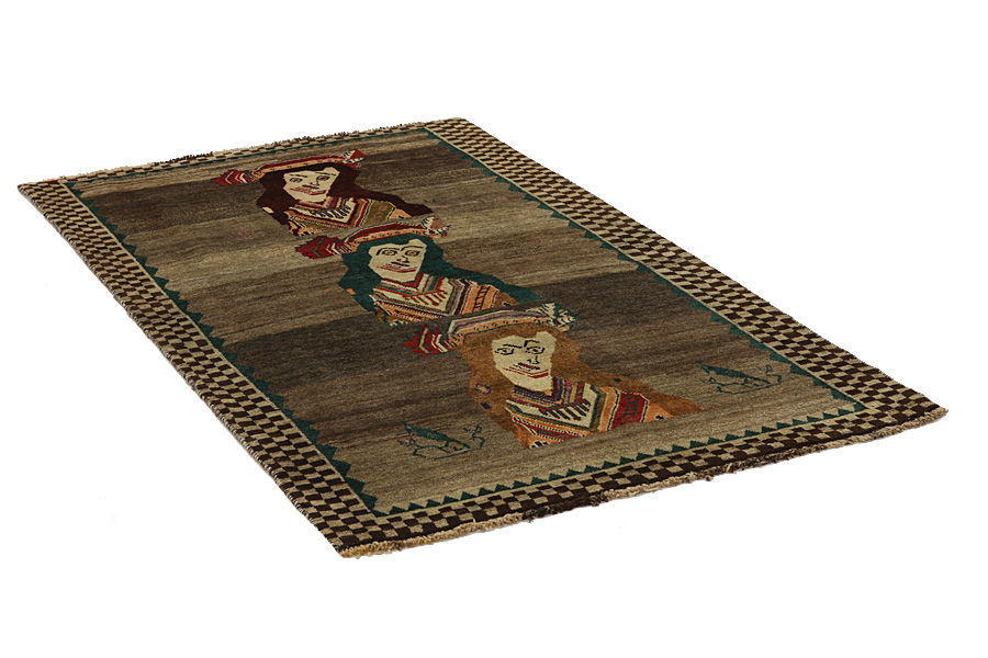 Gabbeh - Qashqai Perser Teppich 212x123 - Abbildung 1