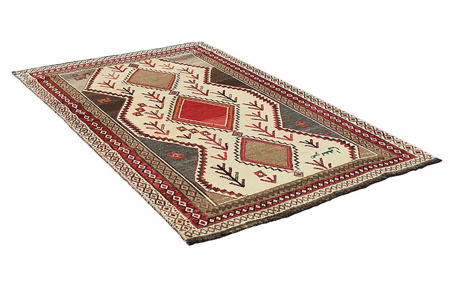 Qashqai - Gabbeh Perser Teppich 230x148 - Abbildung 1