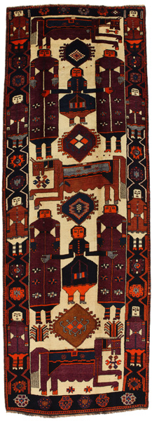 Bakhtiari - Qashqai Perser Teppich 436x154