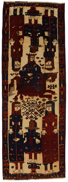 Bakhtiari - Qashqai Perser Teppich 356x127