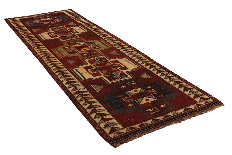 Bakhtiari - Gabbeh Perser Teppich 382x124 - Abbildung 1
