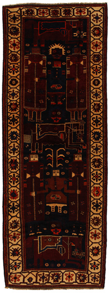 Bakhtiari - Qashqai Perser Teppich 424x156