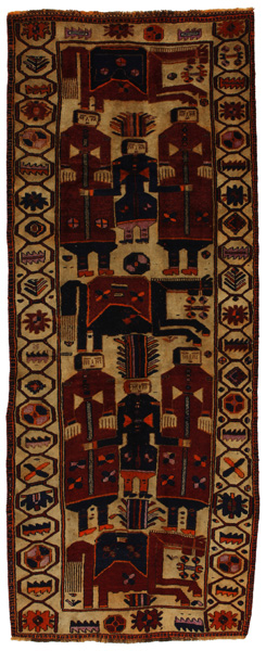 Bakhtiari - Qashqai Perser Teppich 359x138