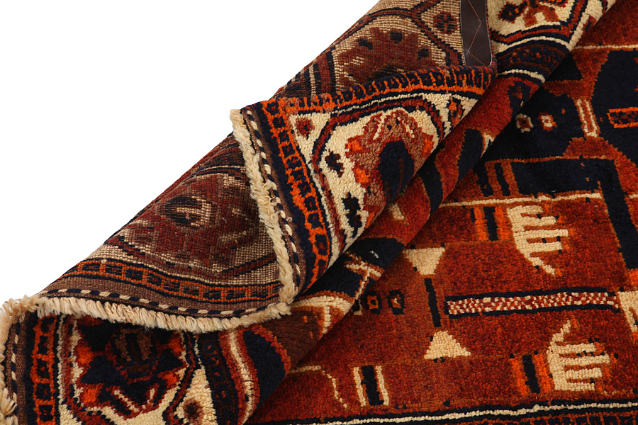 Bakhtiari - Qashqai Perser Teppich 419x148 - Abbildung 4