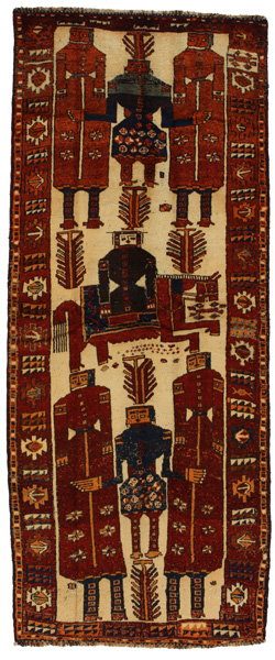 Bakhtiari - Qashqai Perser Teppich 343x137
