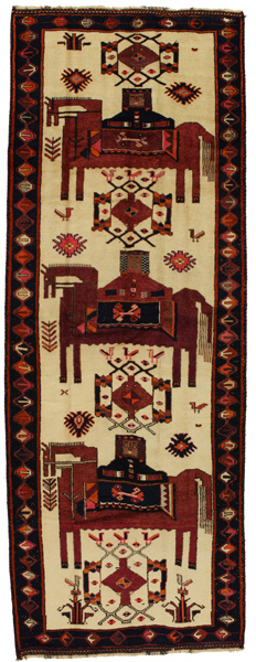 Bakhtiari - Qashqai Perser Teppich 389x140
