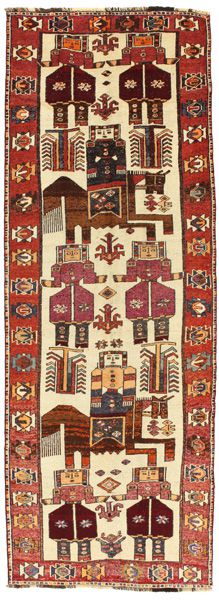 Bakhtiari - Qashqai Perser Teppich 385x135