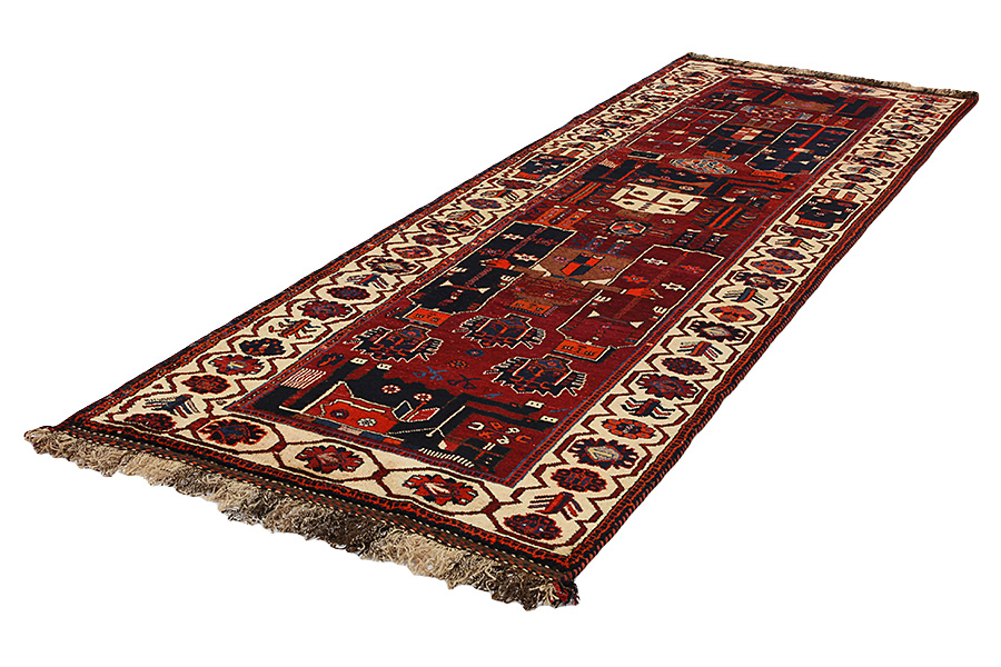 Bakhtiari - Qashqai Perser Teppich 411x136 - Abbildung 2