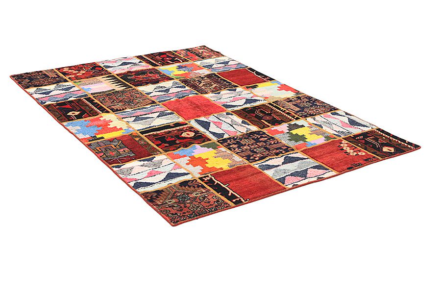 Patchwork Perser Teppich 212x152 - Abbildung 1
