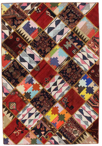 Patchwork Perser Teppich 216x148