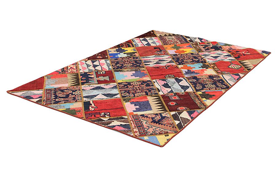 Patchwork Perser Teppich 216x148 - Abbildung 2