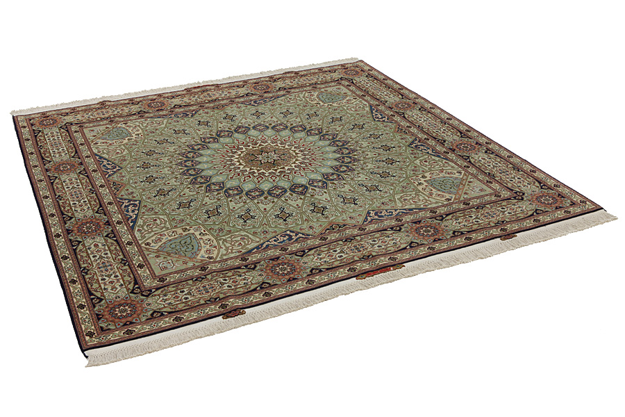Tabriz Perser Teppich 206x200 - Abbildung 1