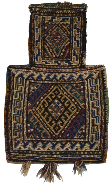 Qashqai - Saddle Bag Perser Teppich 55x35