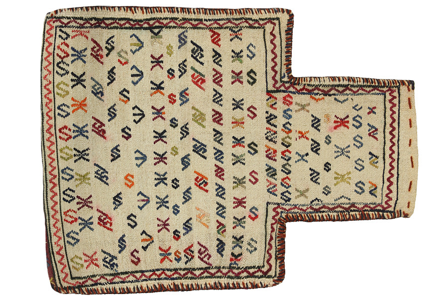 Qashqai - Saddle Bag Perser Teppich 52x39 - Abbildung 1