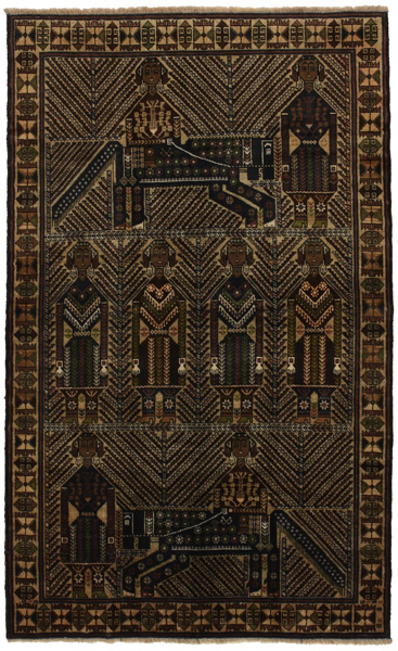 Baluch - Turkaman Perser Teppich 205x125