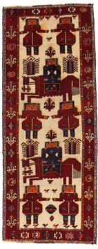 Teppich Bakhtiari Qashqai 380x149