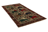 Gabbeh - Bakhtiari Perser Teppich 303x146 - Abbildung 1