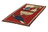 Gabbeh - Bakhtiari Perser Teppich 197x95 - Abbildung 2