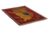 Kashkooli - Gabbeh Perser Teppich 147x103 - Abbildung 1
